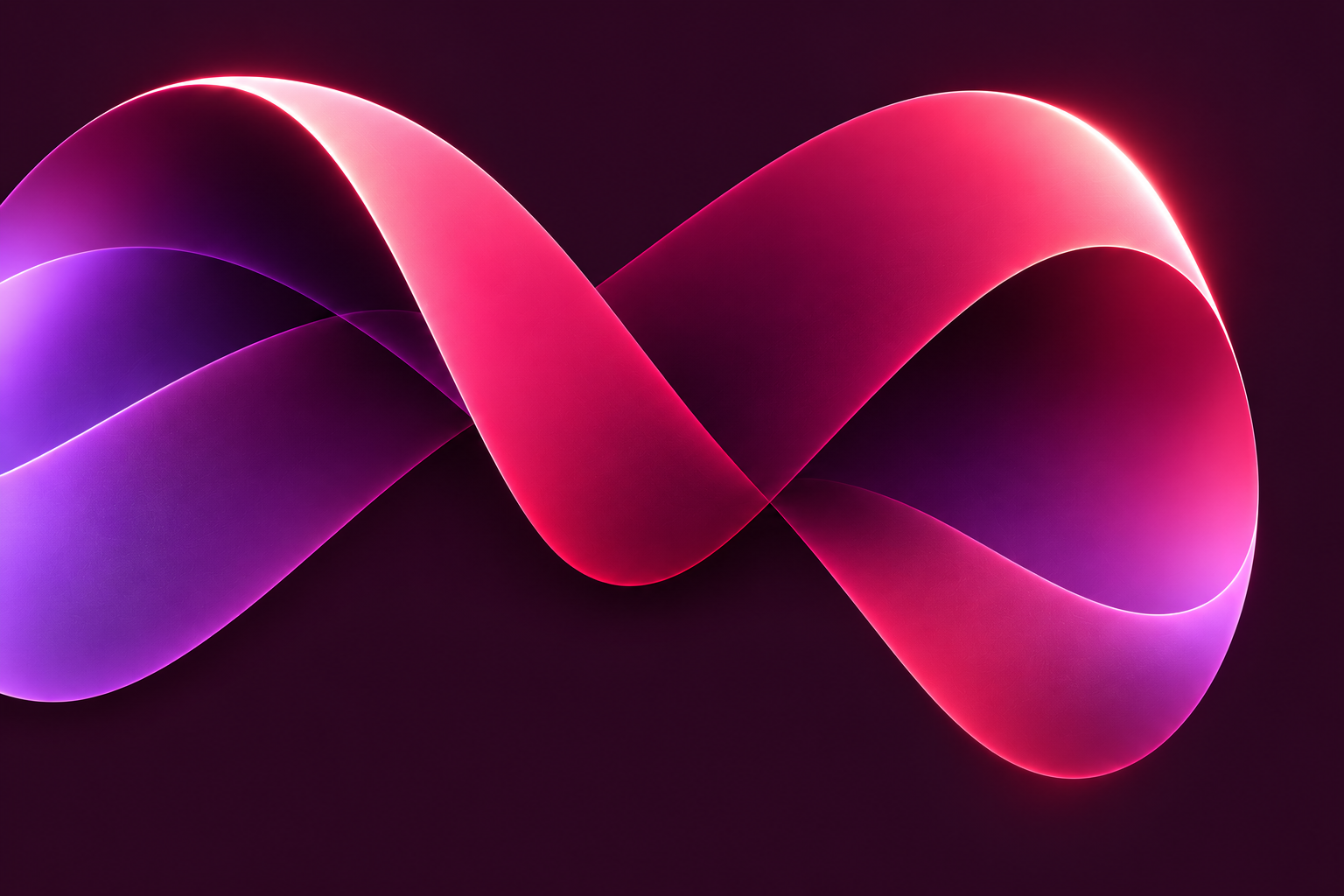A close view of Merlot’s flowing ribbon, connecting ideas in one continuous form